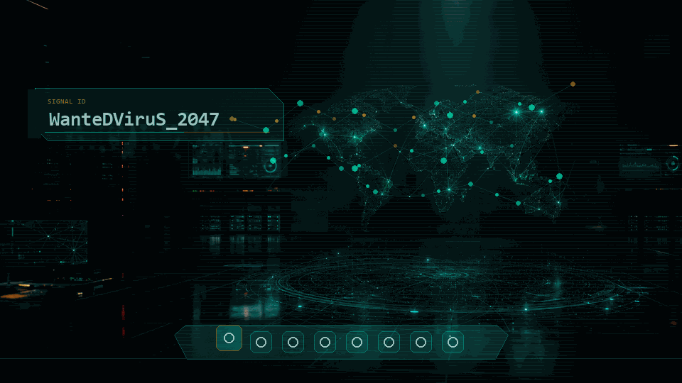 Apercu anime du theme Windows WanteDViruS 2047